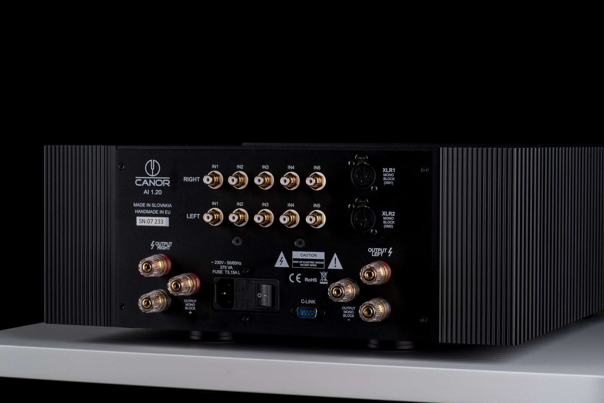 Canor Audio AI 1.20 SS Class A Integrated Amplifier Black