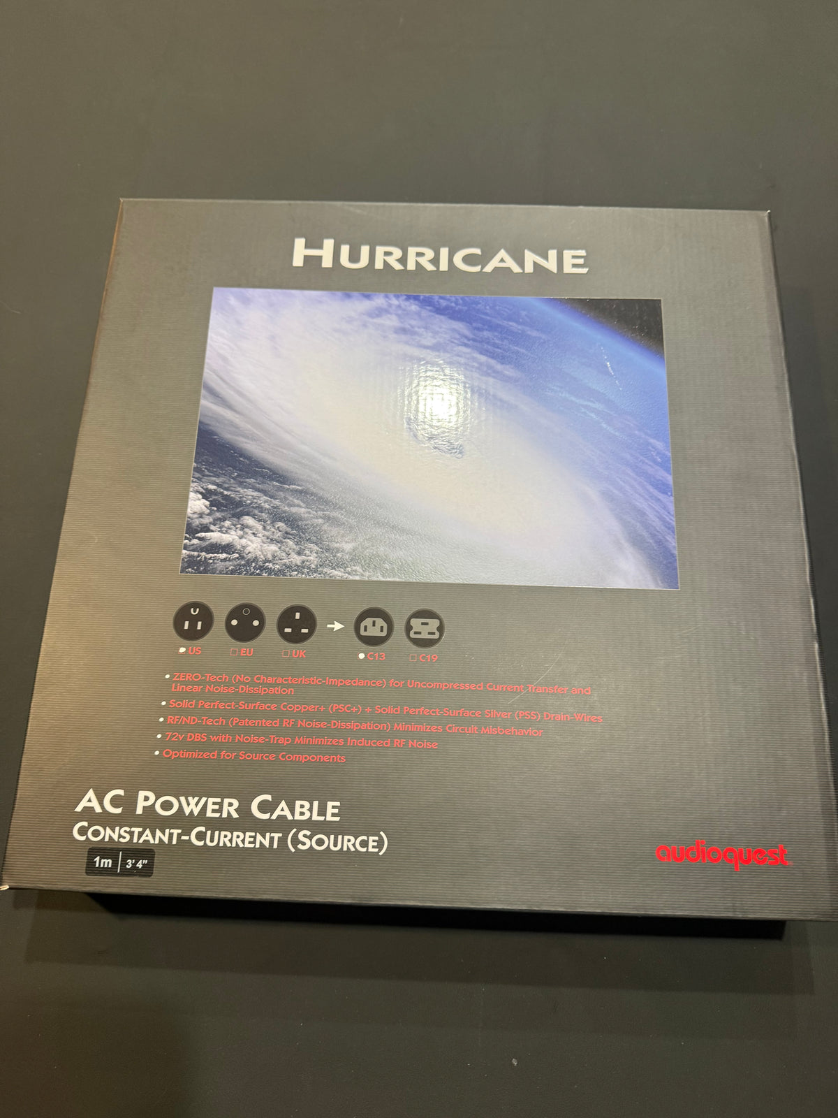 Open Box - AudioQuest Hurricance 1M Source Power Cable